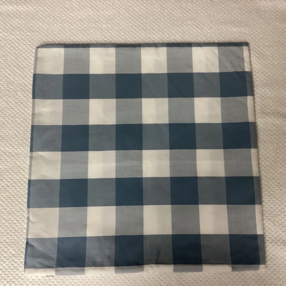 Throw Pillow Cover Blue White Plaid Living Room Bedroom‎ Farmhouse Ocean 18x18